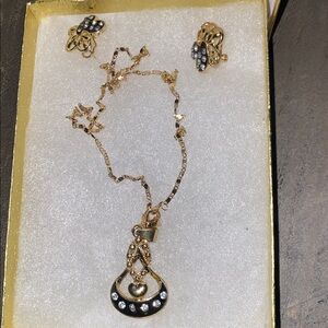 Gold Filled Necklace & Earrings Set